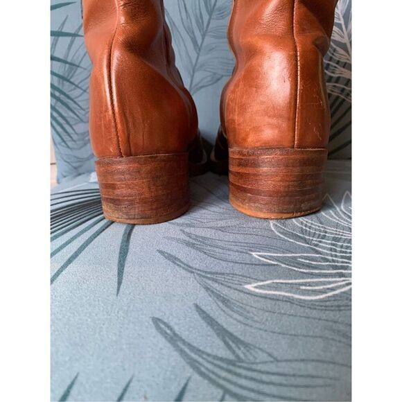 FRYE Vtg Y2K 70’s brown Campus Short Boots Men 8.5 D Women 10 USA - Picture 10 of 13